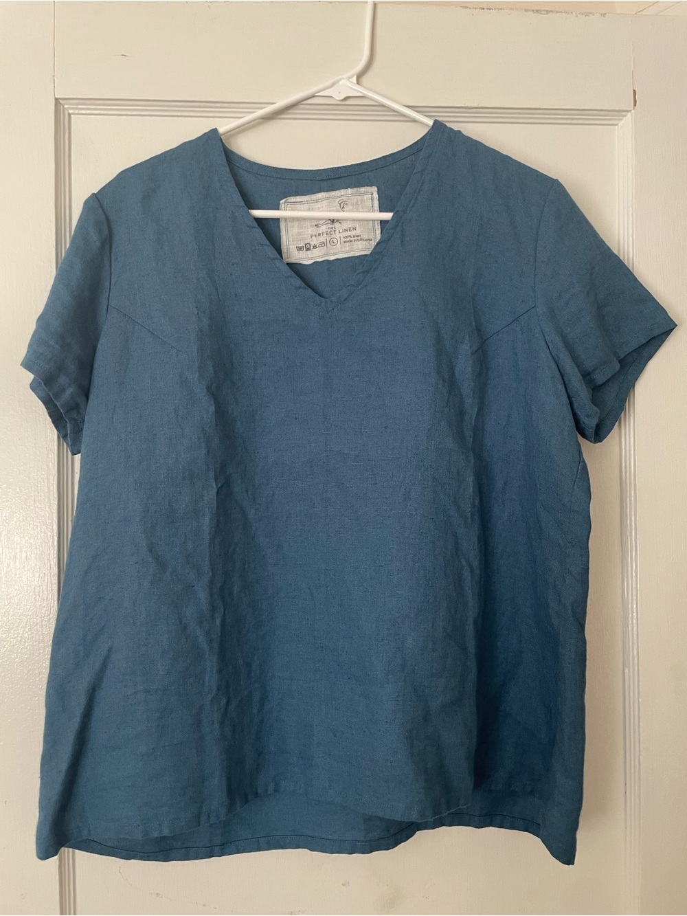 notPERFECTLINEN Indigo Zurich-2 Top